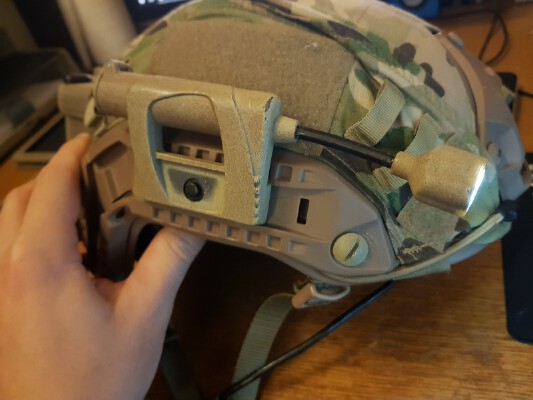 Airsoft version of MPLS flashlight for helmet | 3d print model