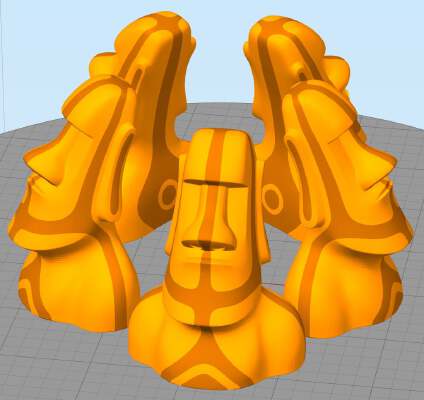 Moai - Dual extrusion | 3d print model