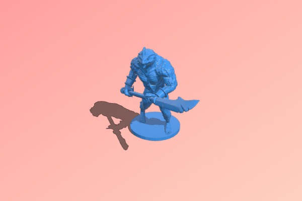 Reptile warrior | 3d print model
