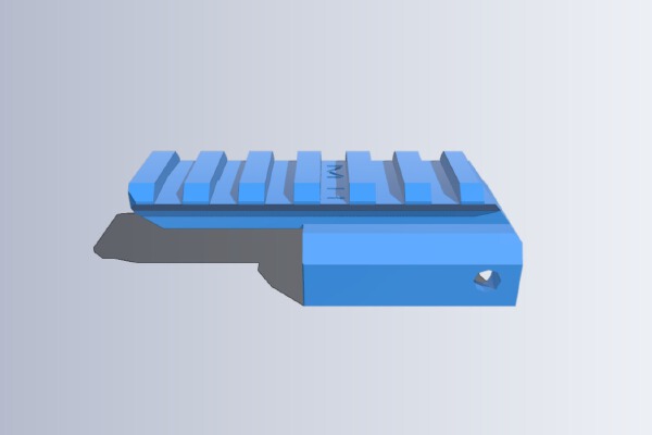 picatinny rail v3 | 3d print model