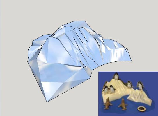 Icebergs for penguins, models, and scenery | 3d print model