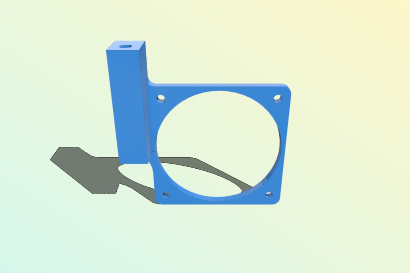 Printrbot Alu Extruder Over-Heating Fan Mount