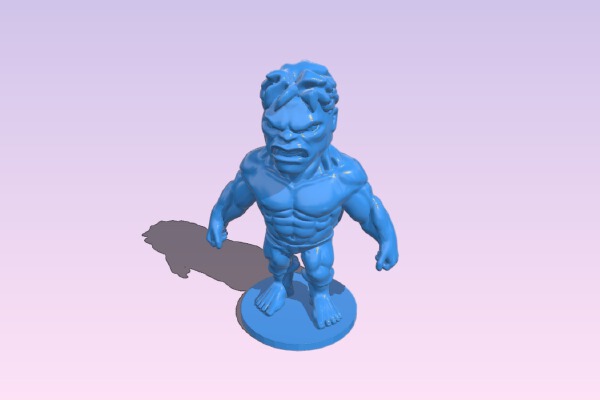 Chibi Hulk | 3d print model