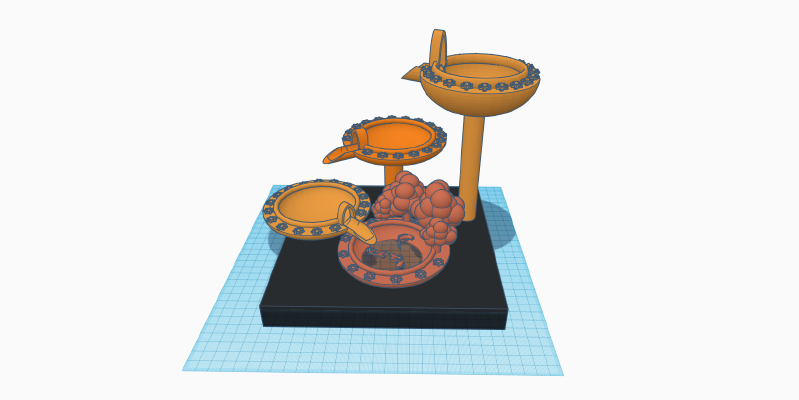 Cascading Waterfall With Koi | 3d print model