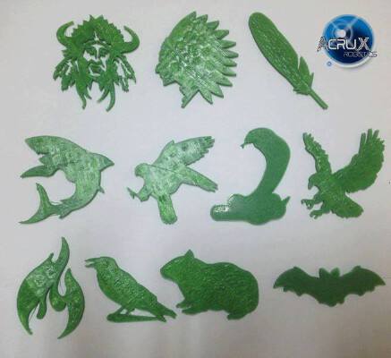 Plantillas Tropa Scout (GSA) - Troop Scout Templates (GSA) | 3d print model