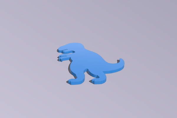 Dino lithophane | 3d print model