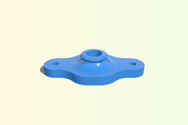Snap Together Mini Lamp Base for 20mm Aluminum Extrusion Mounting | 3d print model