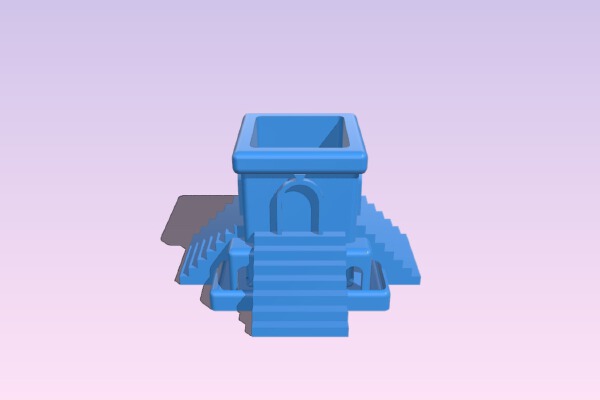 Aztec Succulent Temple Planter | 3d print model