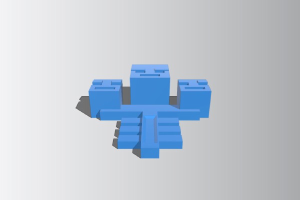 Minecraft Wither keychain | 3d print model