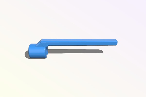 Playmobil bajonet from 1989 (nr3795) or 2003 (4628) | 3d print model