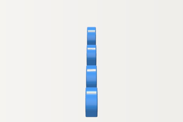 4 Hook Coat Hanger | 3d print model