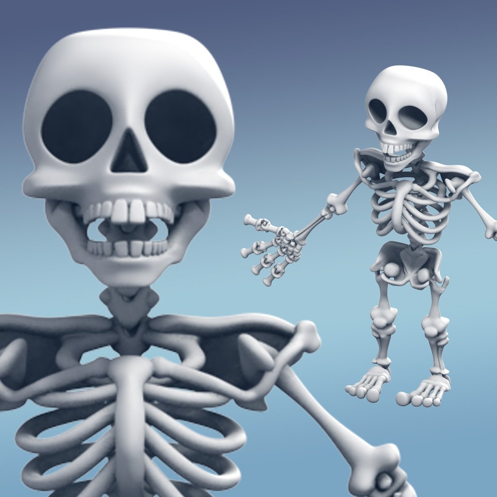 Skeleton (Snaps together and moveable)
