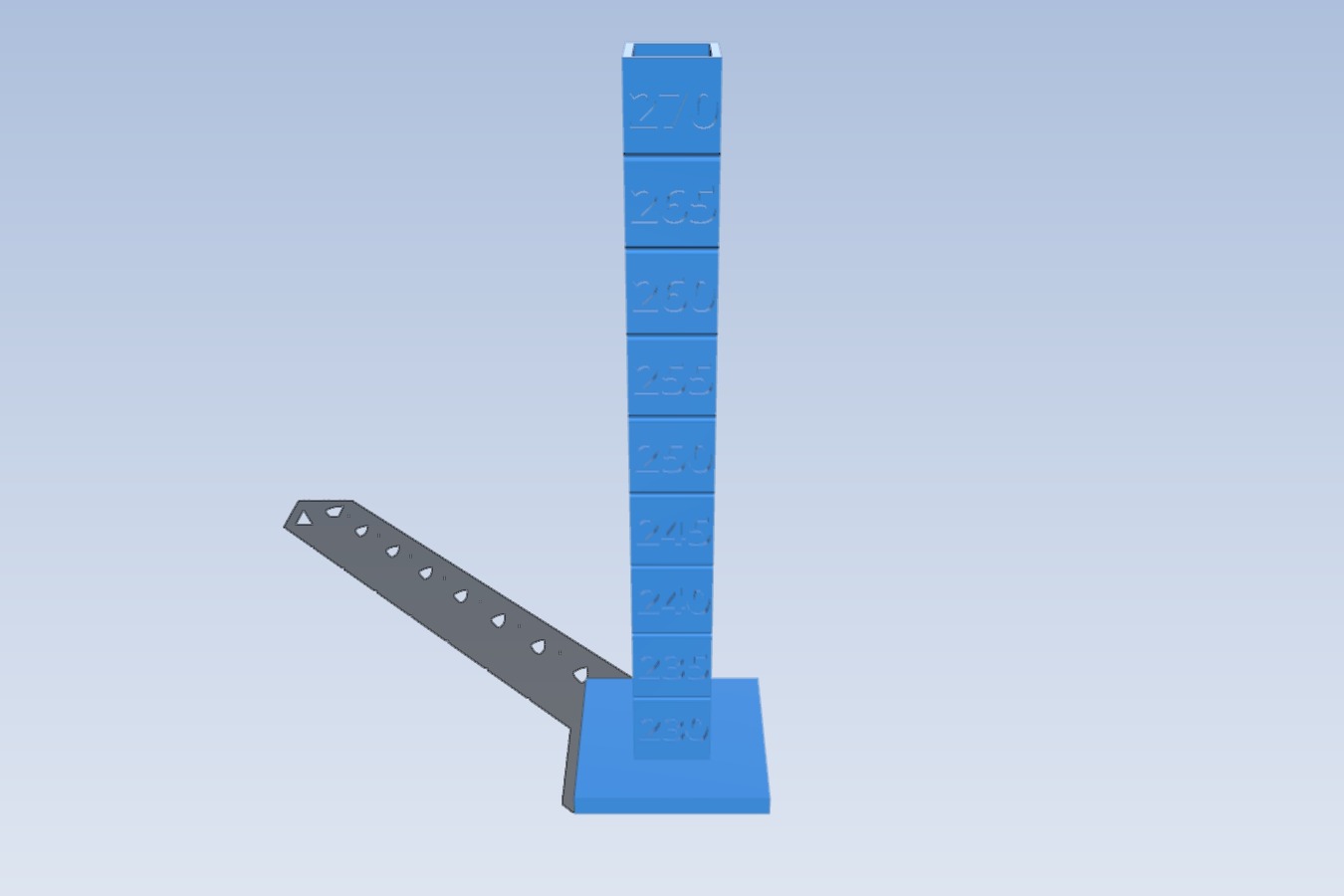 Travis Fletcher's PETG 230-270 Temp Calibration Tower