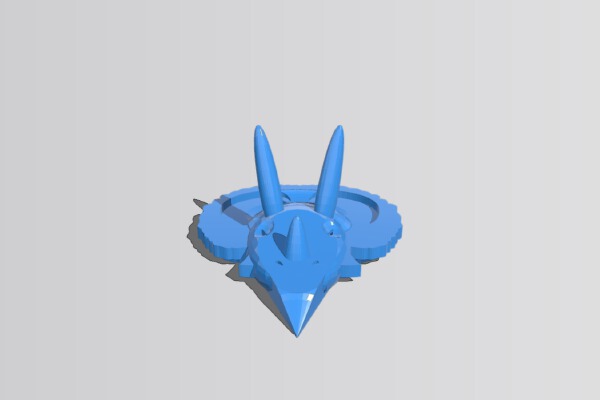 3D Triceratops Skull | 3d print model