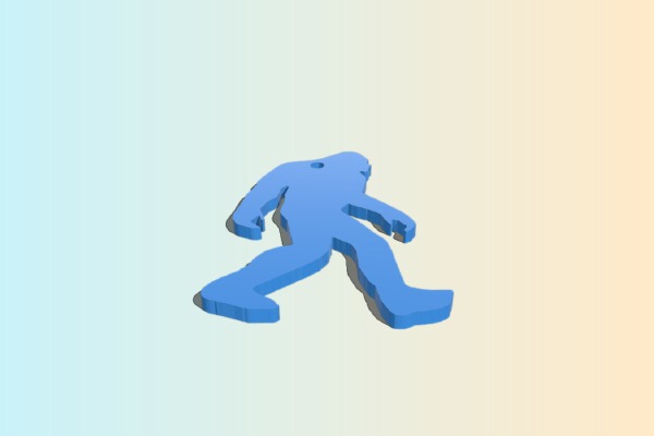 Bigfoot Keychain | 3d print model