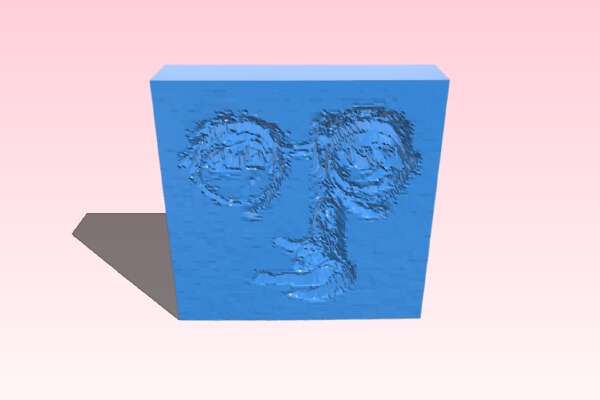 Face of a rock star | 3d print model