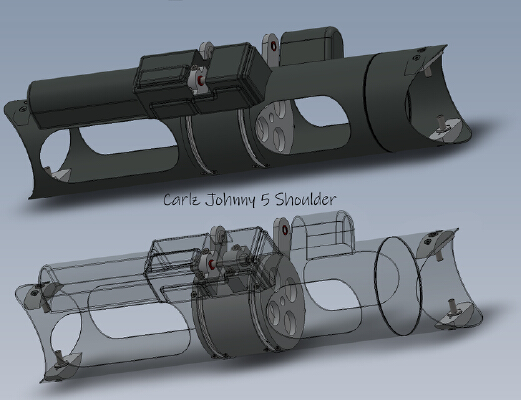 Carlz Johnny 5 Shoulder | 3d print model