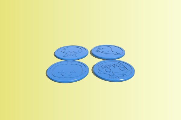 Halloween coasters | 3d print model