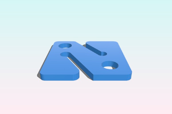 A square cookie for cave diving. | 3d print model