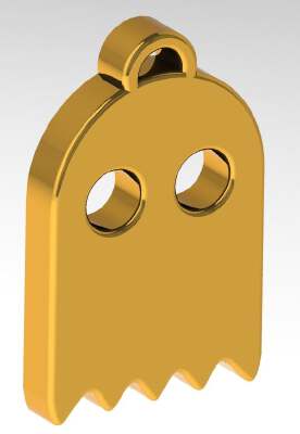 PacMan Ghost - KEY CHAIN | 3d print model