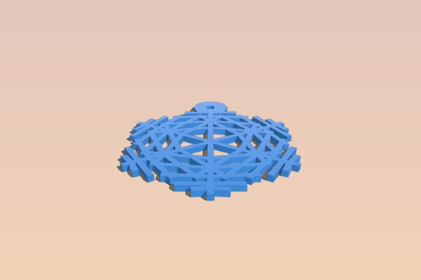 Flocon paramétré fablab csmb | 3d print model