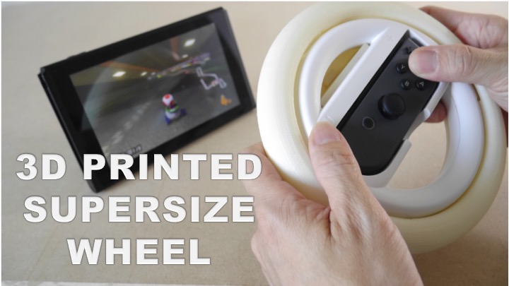 Supersize Wheel adaptor for Switch Joy-Con Wheel
