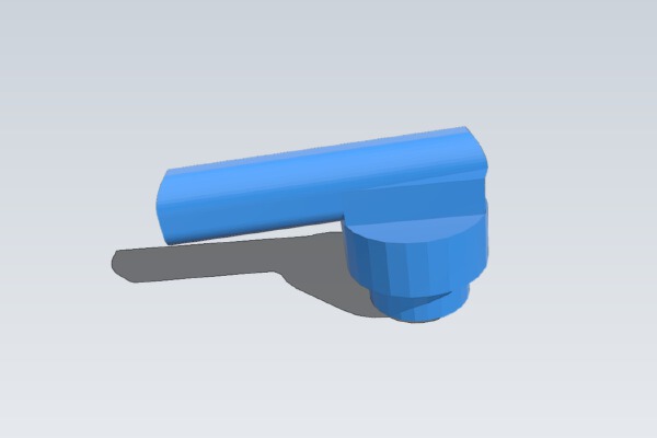 Window Handle - 8mm square axis | 3d print model