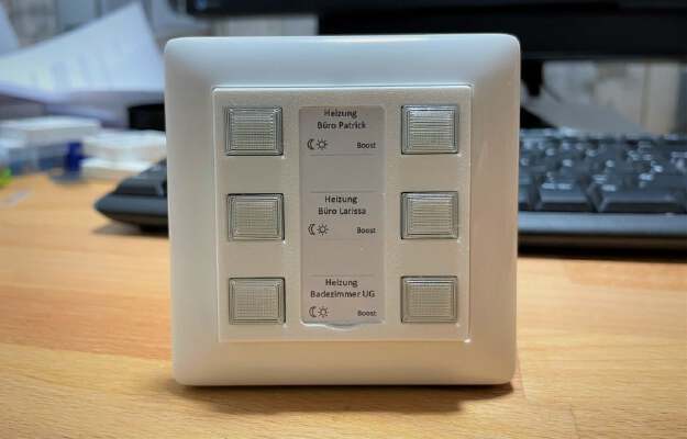 Gehäuse zu HB-RC-6-PBU-LED_644 Homematic AskSin++ | 3d print model