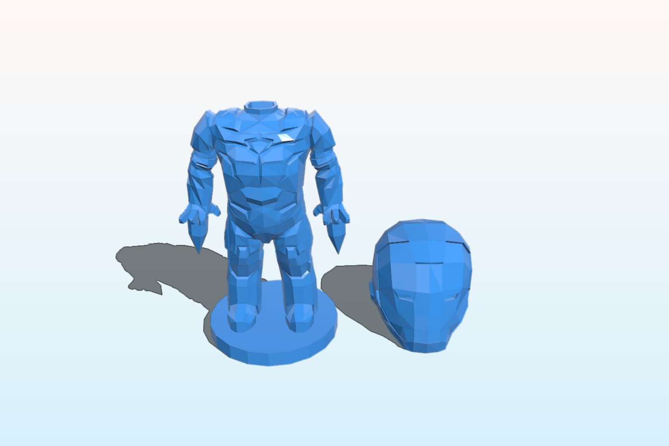 Low Poly Iron man Bobblehead