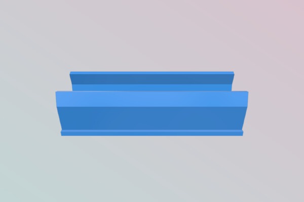 Flat 2020 Extrusion Profile Cover | 3d print model
