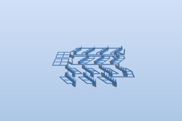 HO 24ft stairs | 3d print model