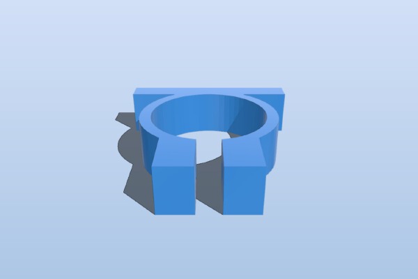 Mount clamp for 25mm pipe | 3d print model