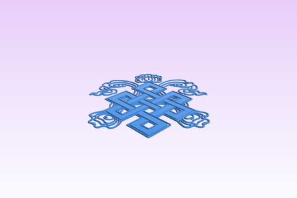 The Endless Knot Of Buddhism | 3d print model
