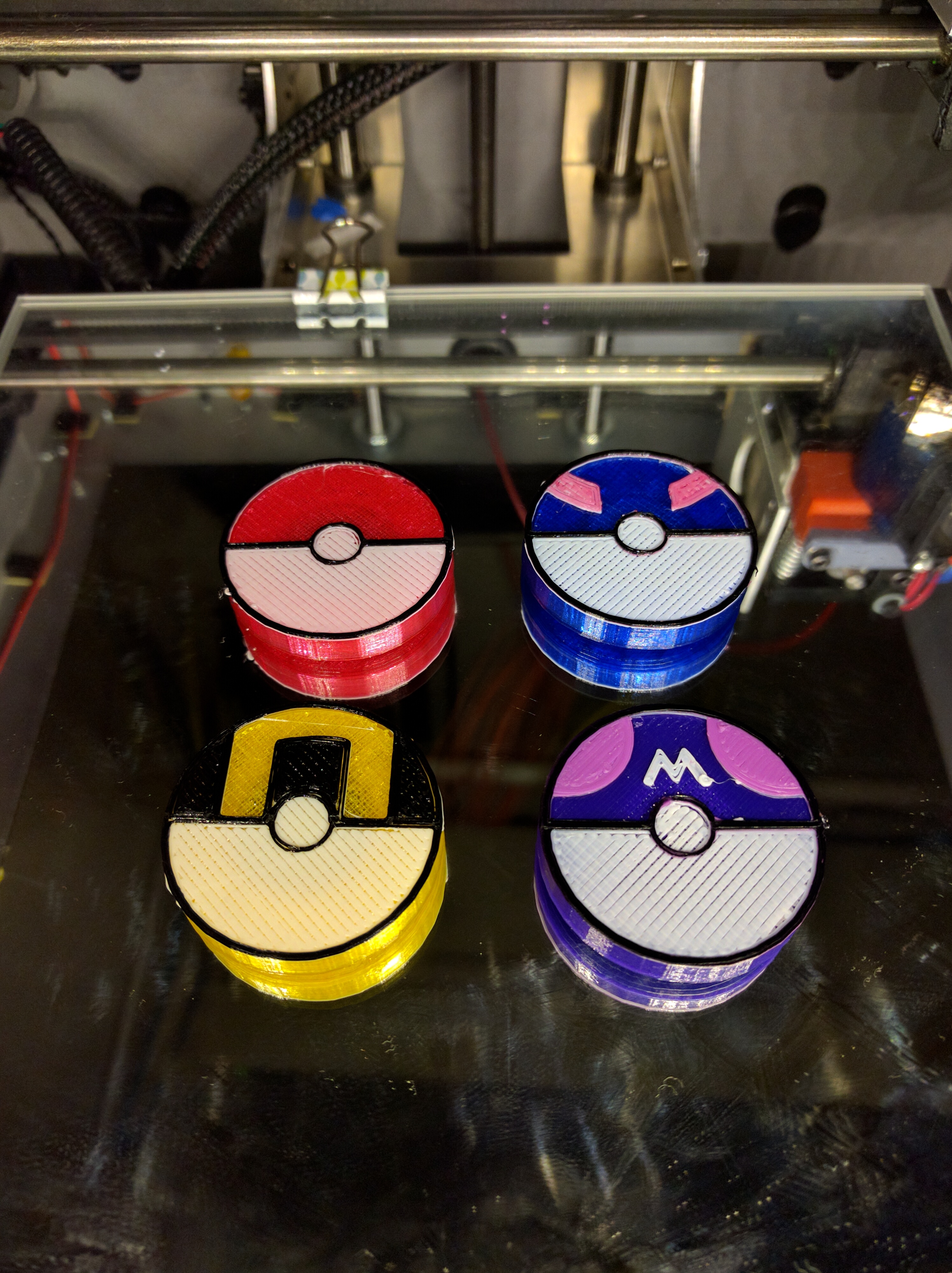 Poke Ball, Great Ball, Ultra Ball, and Master Ball Magnets (Pokemon)