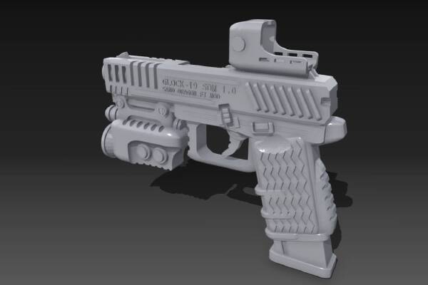 3D Model: Glock G19 | 3d print model