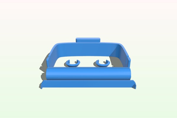 Basic Toilet Roll Holder with Removable Carrier Tube | 3d print model