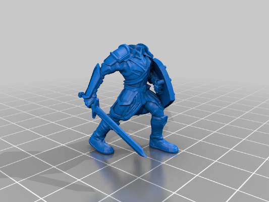 Katolan Soldier - The Dragon prince (or just a Fighter =D) | 3d print model