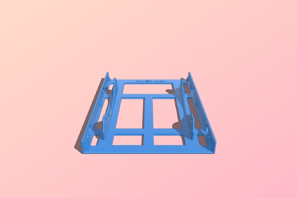 Dual SSD Holder 2x2.5" to 3.5" v3.3 | 3d print model