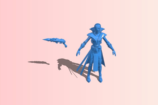 harlequin - eldar murder clown - tm | 3d print model