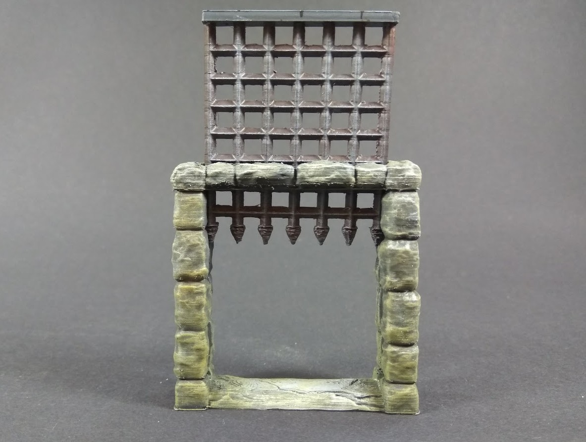 Portcullis doors for Descent: Journeys in the Dark 2ed boardgame