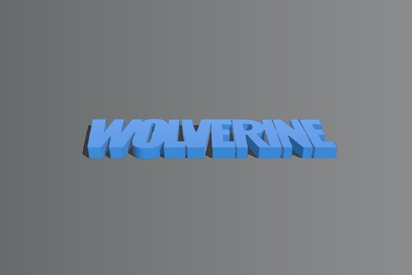 Wolverine Logo (Marvel) | 3d print model