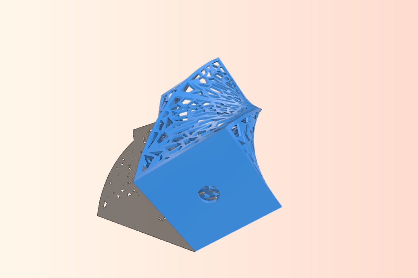 voronoi tealight candle holder vase