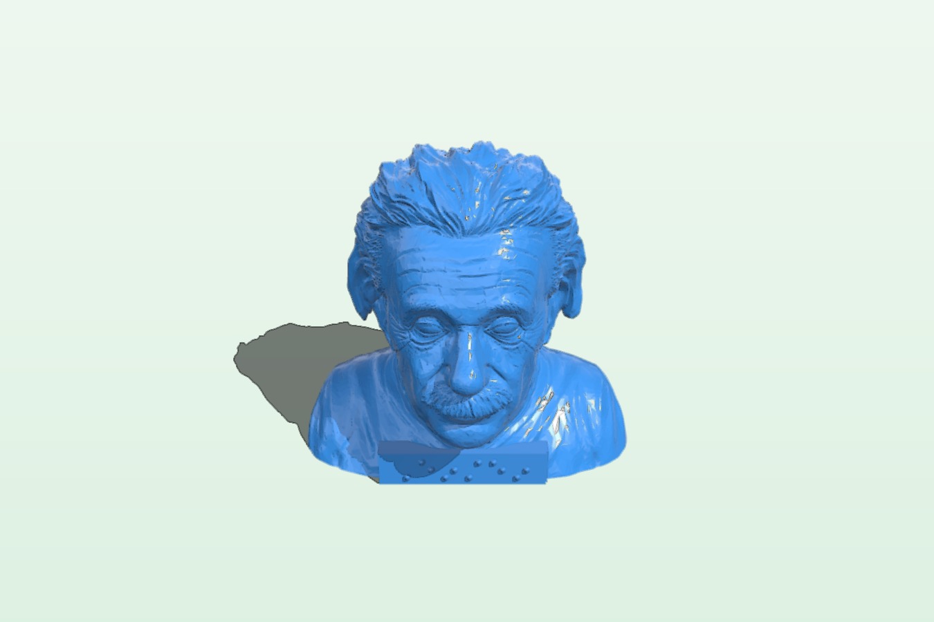 Einstein with braille