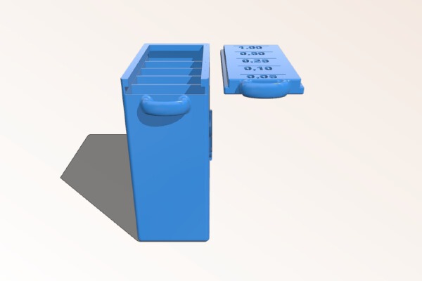 Cofre para moedas com separação de valores | 3d print model