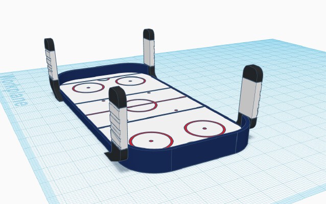 St Louis Blues Hockey Puck Coaster Set with Ice Rink Coaster Keeper | 3d print model
