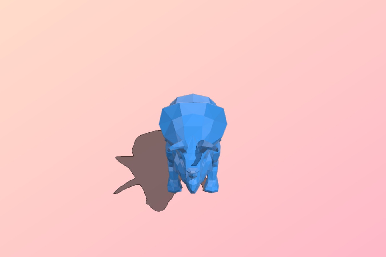 Low Polly Triceratops