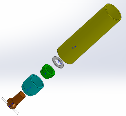 ICS MX5 QD Loudener for 3-lug muzzle | 3d print model