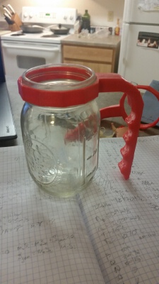 Mason Jar Mug Handle | 3d print model