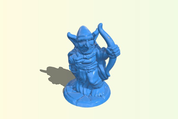 RPG Miniature - Goblin Archer | 3d print model
