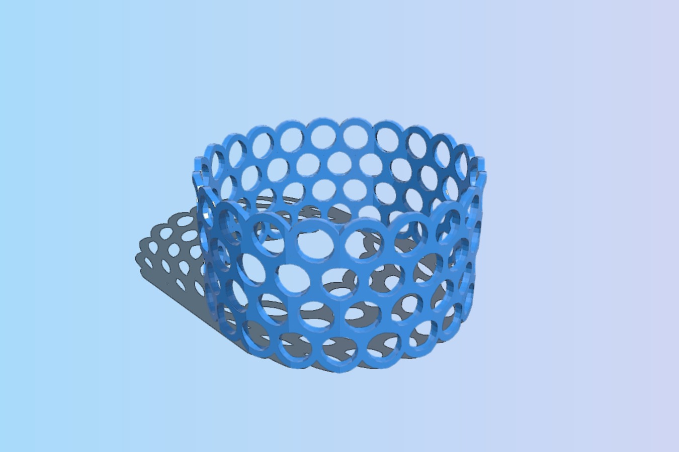 Cellular Like OpenSCAD Bracelet